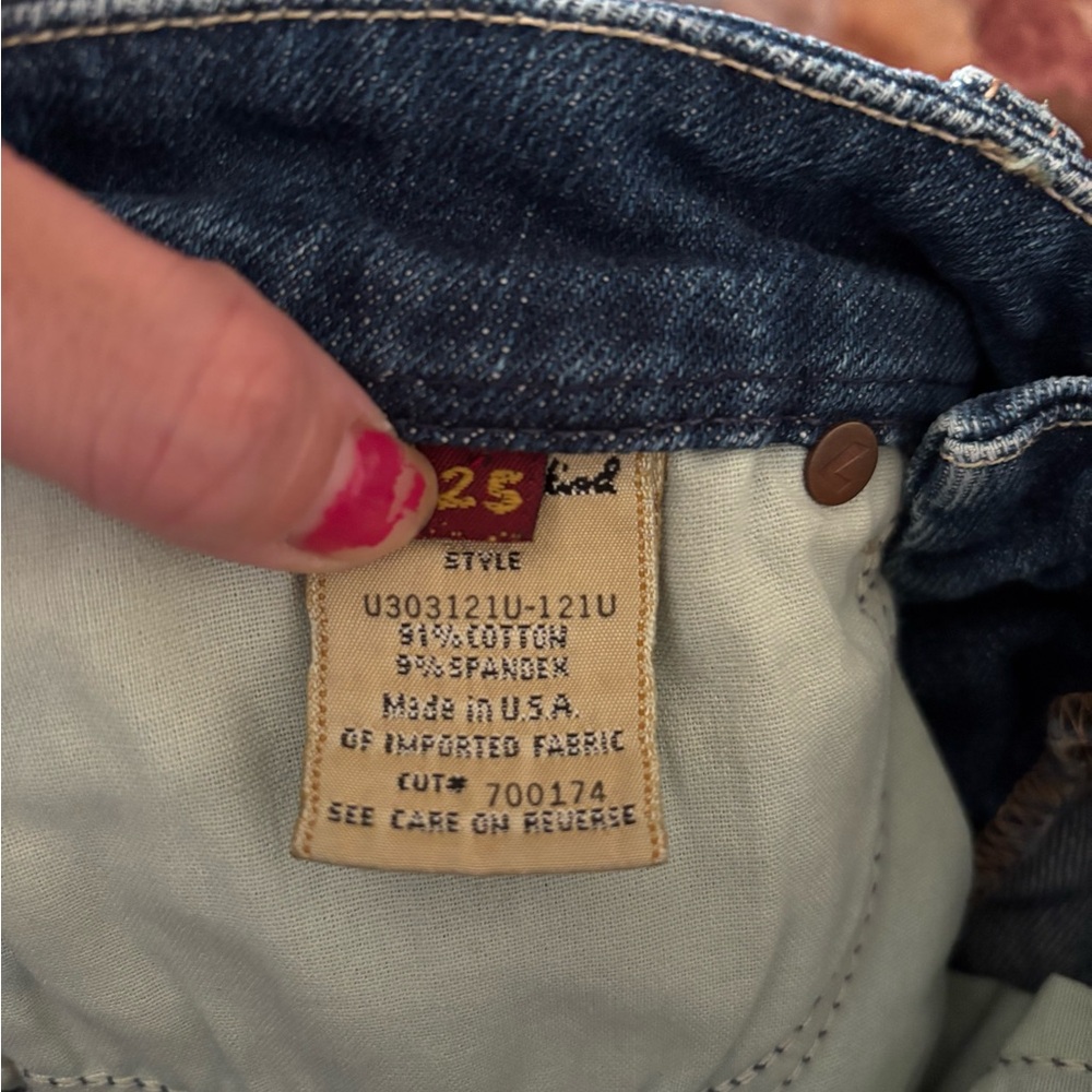 7 For All Mankind Denim Mini Skirt - Picture 6 of 8